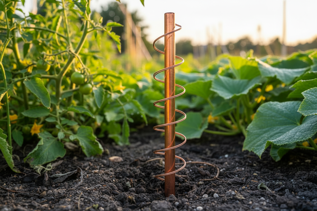 remove the greren on the copper and add a tensor spiral