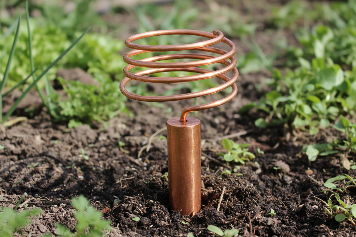 thicker rod in ground 